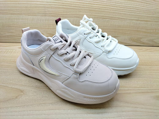 2025春季新款豪行真皮女鞋25163375舒适软底超轻运动休闲单鞋 商品图2