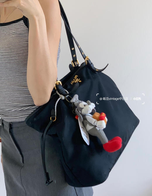 p家黑金色托特包单肩包 商品图2