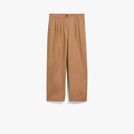 MAXMARA 女士混纺棉质休闲裤 土黄色 ATLANTA 51360629 005 商品图0