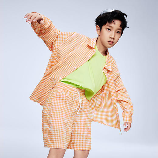 PUMA彪马童装2026春季新款儿童长袖衬衫泡泡纱甜美时髦 商品图4