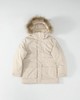 F010704貉子大毛领刺绣多口袋夹克式连帽羽绒服男女同款 商品缩略图0