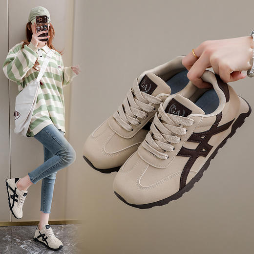 2026春季老爹鞋新款韩版ins女学生厚底增高运动板鞋休闲街拍Q9006聚★为爱严选 商品图0