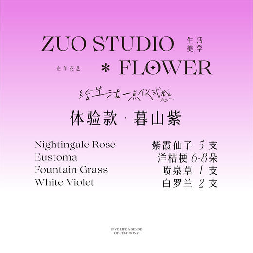 体验款鲜花【暮山紫】紫霞仙子5支/洋桔梗6-8朵/喷泉草1支/白罗兰2支/梦幻浪漫感/氛围感/鲜花蛋糕伴侣 商品图3