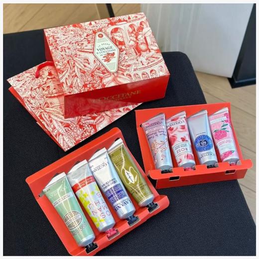 【爆款现货】新款 欧舒丹八件套护手霜30ML*8 【甜扁桃/马鞭草/云中月桂/薰衣草香/芍药花香/甜蜜樱花/玫瑰之心/经典乳木果】送礼盒礼袋 商品图3