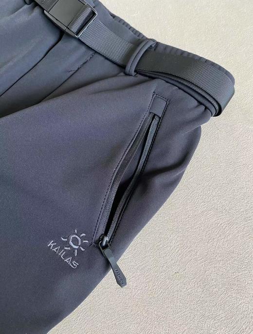 F010726刺绣标志秋冬新款户外防风防雨登山徒步加绒软壳冲锋裤 商品图7