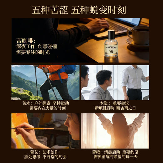 2026年新品香水苦尽甘来系列苦咖啡苦木木炭苦艾苦橙持久留香新品福利 商品图1