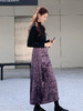 【百图lulu定制】【墨染鱼尾裙】新中式 水墨提花 加绒 鱼尾半裙 商品缩略图10
