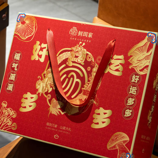 鲜珥家 新春山珍菌菇礼盒系列  新鲜采摘到自然干制而成，保留菌菇的鲜美醇香，自然好山珍，看得到真材实料，日常滋补送礼佳品 商品图6