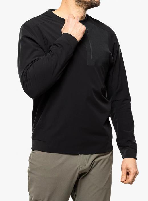 F010714男款基础百搭保暖复合加绒轻柔舒适圆领卫衣 商品图2