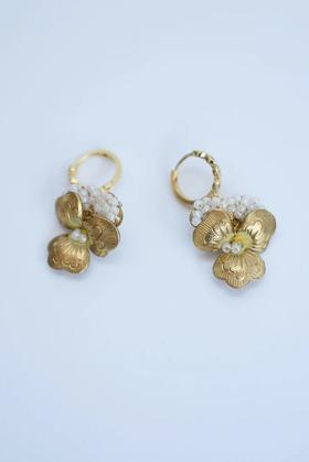 MONSHIRO 紫罗兰圆环耳环（不可使用购物金）