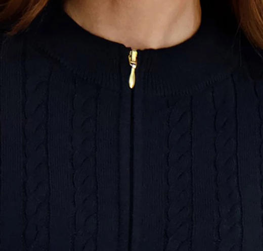 到手价228元 Nautica诺帝卡女士全拉链针毛衣 美国代购，无中文标签，介意慎拍 商品图4