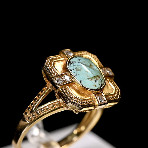 古滇国绿松石“一笑”戒指 商品图5