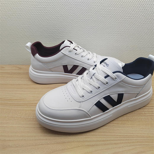 2025豪行春季新款15197389牛皮真皮时尚运动休闲男鞋单鞋 商品图2