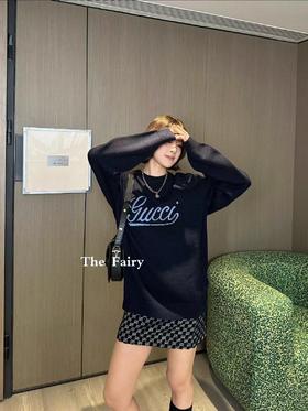 F010722艺术字母3D嵌花 logo羊毛毛衣针织衫