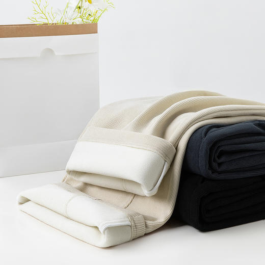 【抗起球静电&远红外发热&抗菌】圣得西25冬季男女同款弯刀休闲裤 商品图14