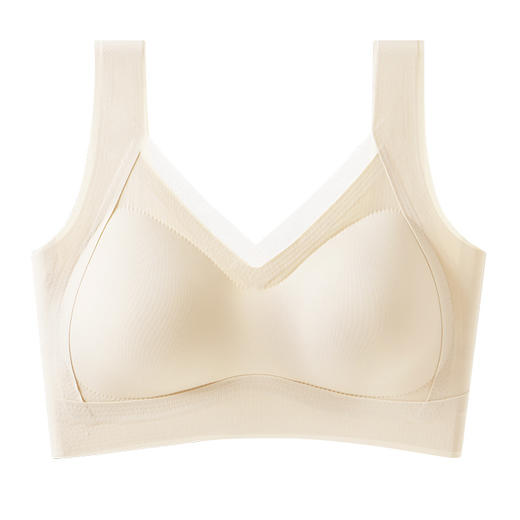 【内搭救星❗️无痕隐形美背内衣】固定式一体杯可机洗，360°环绕式软支撑，丝绸般轻肤肌底，稳定更聚拢，大胸显小聚拢提拉收副乳防下垂无钢圈文胸QQ 商品图6