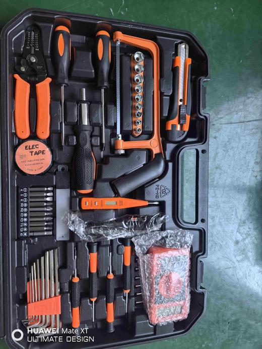 【货号05259】电钻套盒冲击钻套装工具不含电钻手动工具组合箱子家用工具箱子收纳箱 商品图5