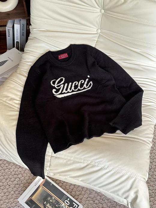 F010722艺术字母3D嵌花 logo羊毛毛衣针织衫 商品图10