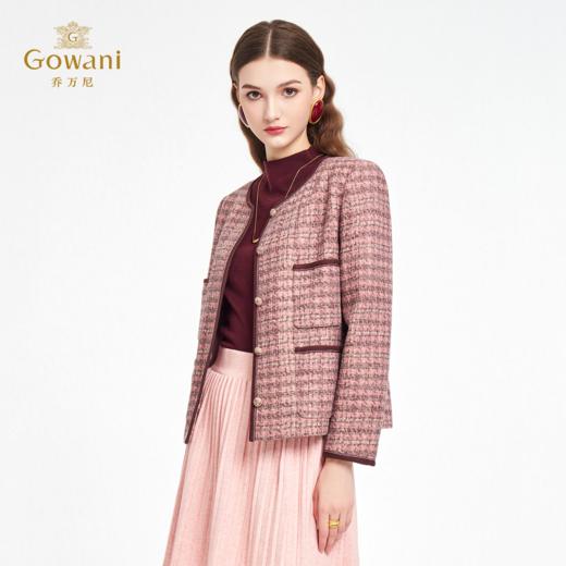 乔万尼粉紫小香风气质感自带贵气短款外套ED3B301 商品图1