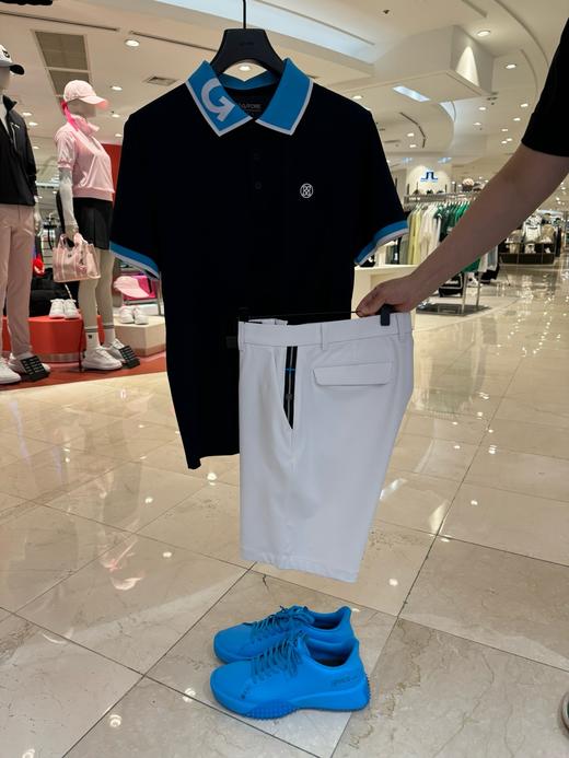 新款提花领男士短袖上衣来啦！经典➡️提花领男士珠地功能面料Polo衫，吸湿排汗，立体合身的短袖裁剪上身舒适清爽，他家的属性就是可以运动可以潮人感的！ 商品图2