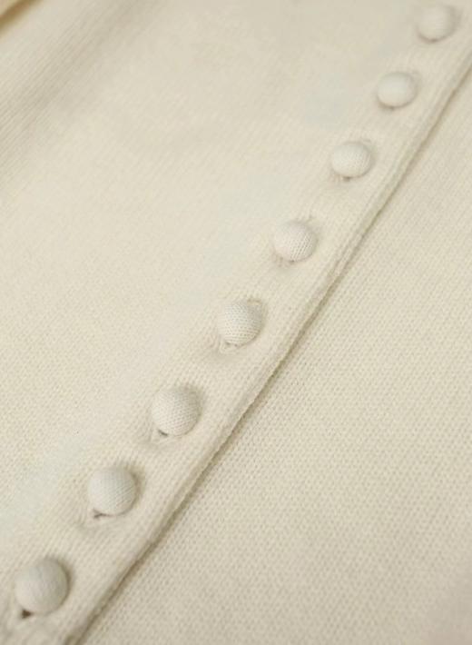 F010703冬季新款松软羊毛可立领可翻领纽扣针织开衫毛衣 商品图9