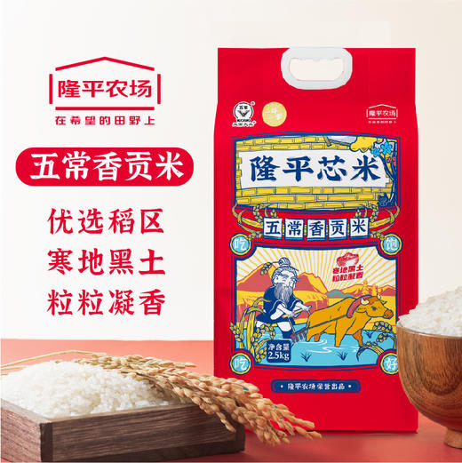 【买一送一  共发两袋】袁谷 隆平芯米五常香贡米2.5kg 商品图1