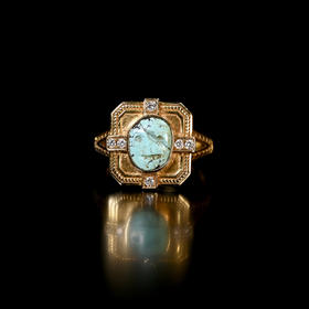 古滇国绿松石“一笑”戒指