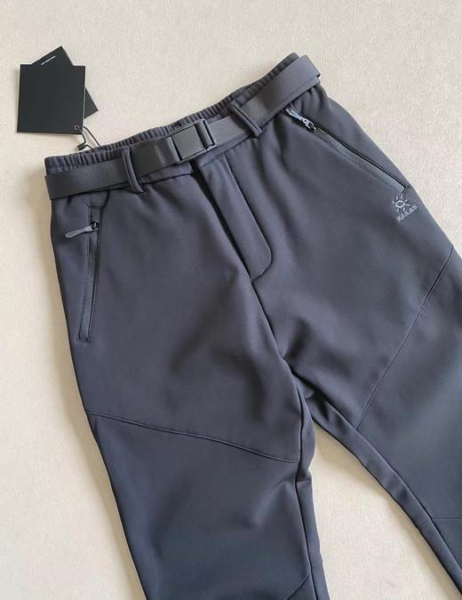 F010726刺绣标志秋冬新款户外防风防雨登山徒步加绒软壳冲锋裤 商品图2