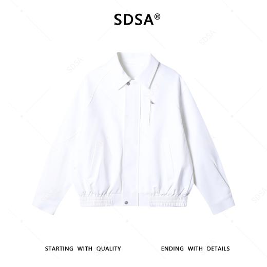 SDSA男士秋冬新款痞帅男装潮牌简约纯色工装翻领夹克外套百搭时尚 商品图0