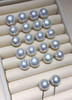 【私席真珠·新年盛宴】一口价·11-12mm澳白馒头 S925银镶澳白珍珠耳针 商品缩略图1