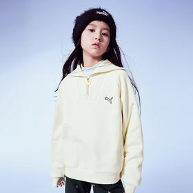 PUMA彪马官方正品 新款儿童女童秋冬长袖卫衣海军领休闲大方