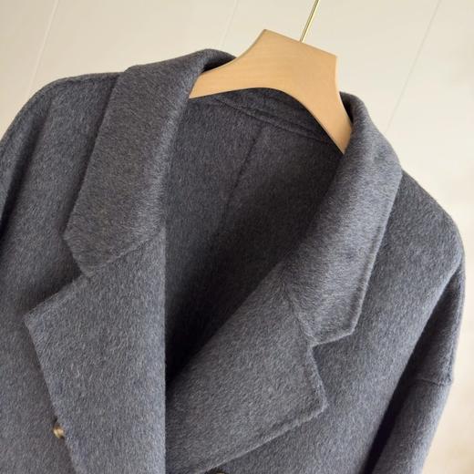 「自」全新升级【铂金会员514/天猫689/差价175】(41556)洛诗琳经典简约羊毛大衣2026新款赫本风气质双面呢长款外套 商品图1