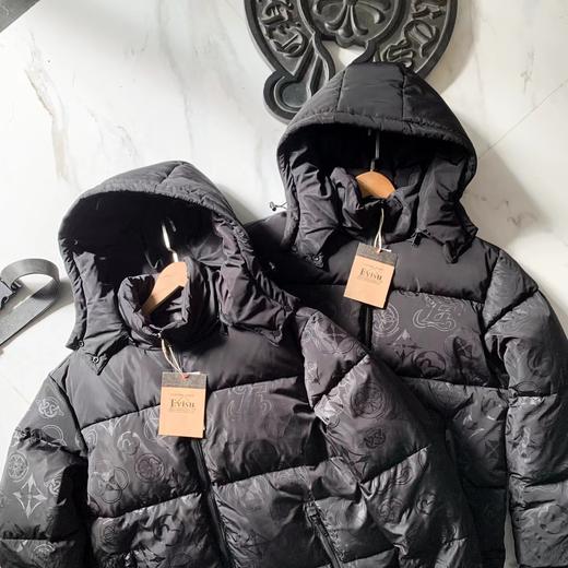 F010770满地家花连帽通勤羽绒服防寒休闲夹克厚款保暖外套 商品图2