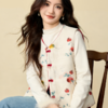 【新年穿新衣！一件顶两件！】佐姿莎 新中式国风水墨花卉纯棉棉服/马甲 双面穿+五色国风；柔软舒适，锁温透气，蓬松软乎不压身；盘扣+珍珠扣双扣设计；定染中式水墨印花 温柔雅致 商品缩略图0