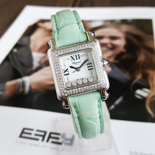 【95新】CHOPARD萧邦石英30*23mm（女款）HAPPY DIAMONDS系列 精钢（表圈后镶钻石）241225TJ22 商品图3