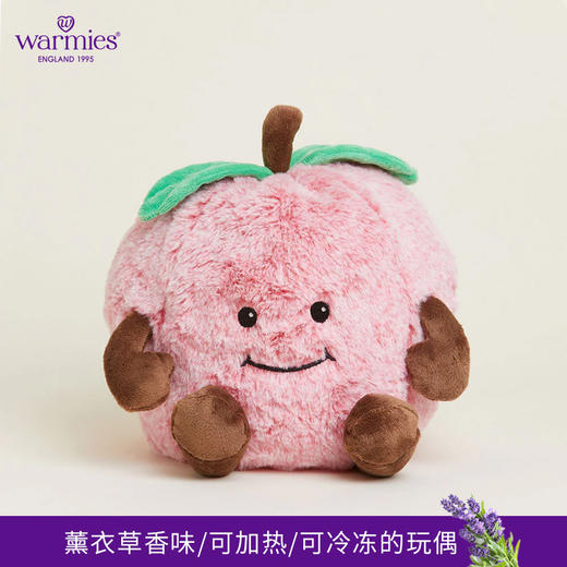 英国warmies 趣味红苹果安抚玩偶公仔送礼毛绒可加热抱枕 商品图0