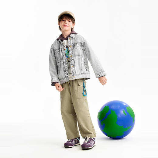 【实体店同款】男童全腰梭织单裤春季新款安奈儿童装AB616033 商品图5