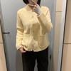 F010750冬季新款休闲版型高领羊毛纽扣针织开衫毛衣外套女 商品缩略图10