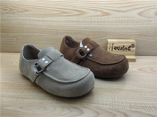 2025豪行春季新款专柜正品真皮勃肯鞋时尚舒适低跟女单鞋25131722 商品图3