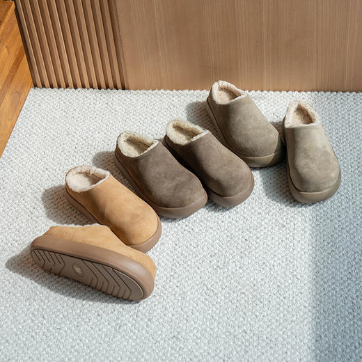 Sacha雪地靴 BTBK-66805厚底半包小土豆 商品图0