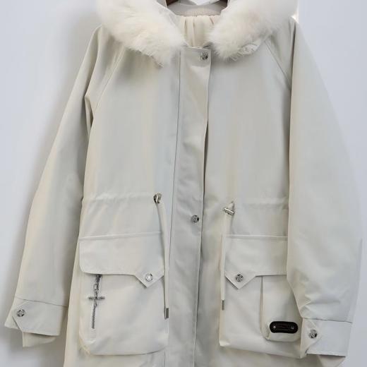 SUSX品牌直发 新款暖冬狐狸毛领兔毛内胆可拆卸派克服（预售15天发货） 商品图5