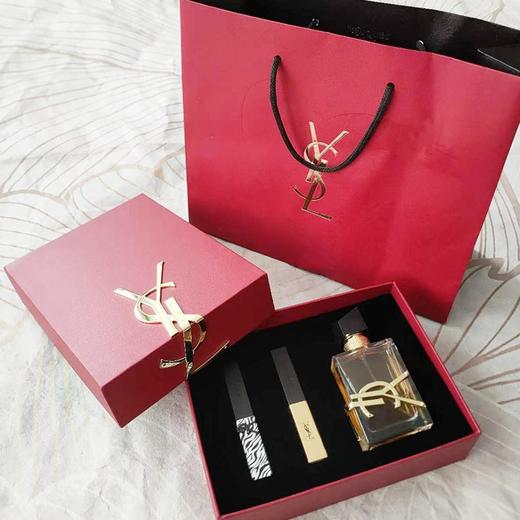 【全球购】圣罗兰浮雕小金条2支装香水礼盒（#21小金条2.2g+#1966斑马2.2g+自由之水50ml） 商品图0