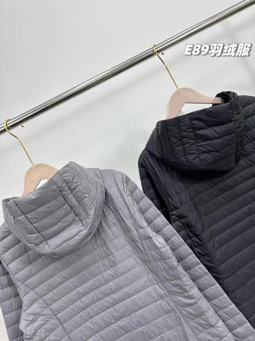 F010754告别臃肿女士轻暖系列中长款白鸭绒羽绒服 商品图4