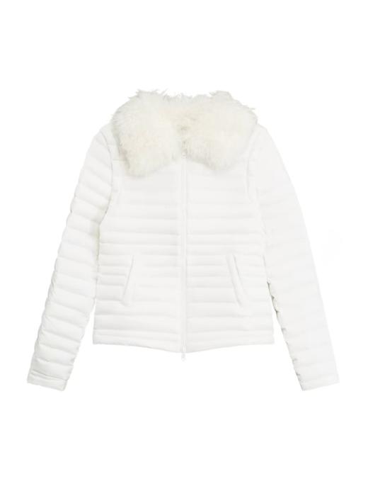 出逃赤岗西/25AWY006/毛领90白鸭绒保暖防风轻薄可拆卸马甲排骨羽绒服外套 商品图4