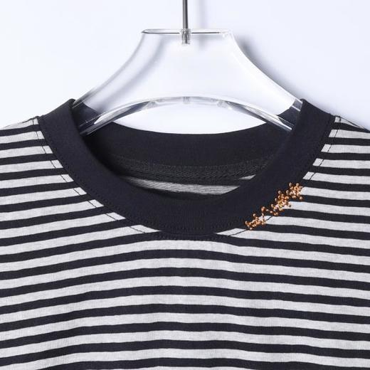 3251SDSA男士秋冬新款痞帅男装韩版简约撞色条纹圆领长袖T恤舒适百搭 商品图2