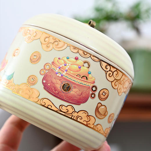 【新年限定❗️吉祥如意茶叶罐】马年纳福，带ta回家，添福添喜，好运连连！创意个性醒狮子陶瓷茶叶分装盒家用密封储存罐子装散茶容器 商品图2