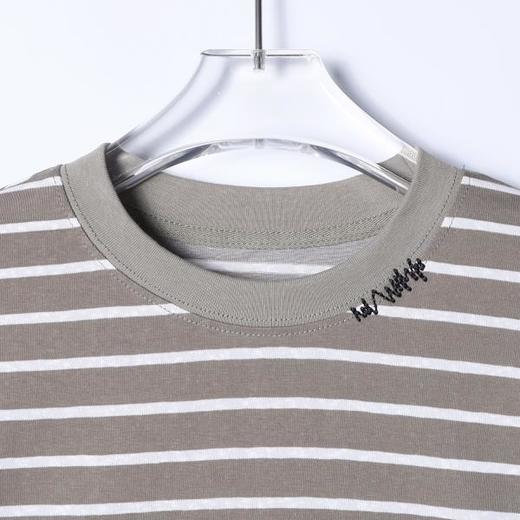 3251SDSA男士秋冬新款痞帅男装韩版简约撞色条纹圆领长袖T恤舒适百搭 商品图2