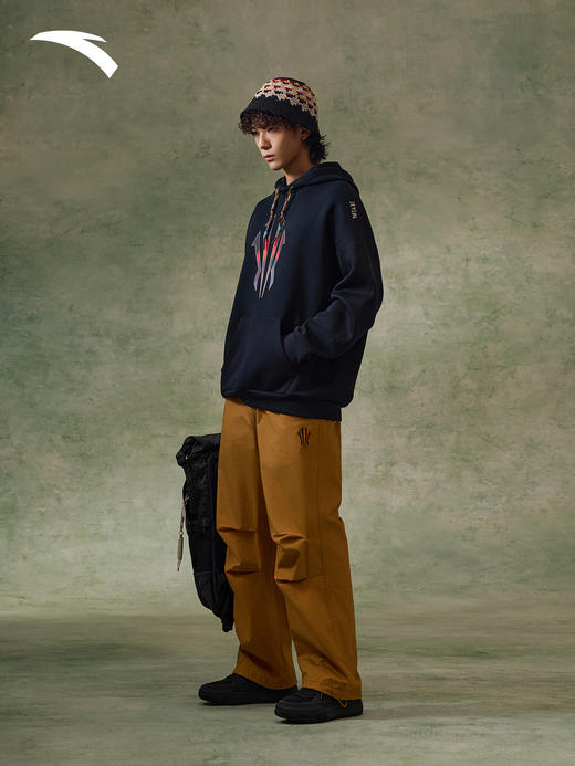 安踏欧文系列男女款2026春季新款运动宽松潮流连帽卫衣172611706S 商品图3