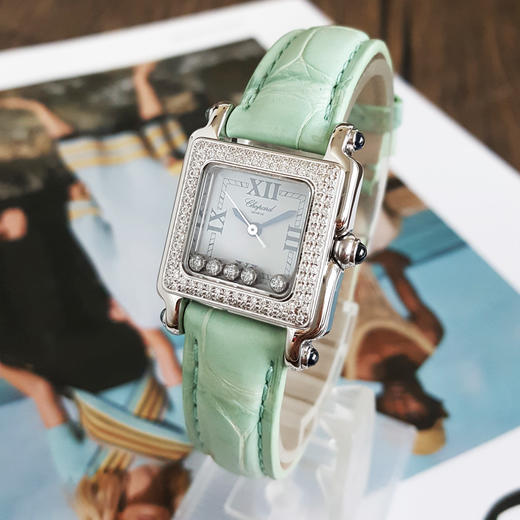 【95新】CHOPARD萧邦石英30*23mm（女款）HAPPY DIAMONDS系列 精钢（表圈后镶钻石）241225TJ22 商品图1