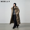 NEELLY纳俪商场同款冬新款时尚连帽长款羽绒服女百搭通勤廓形外套N25114L06604 商品缩略图0